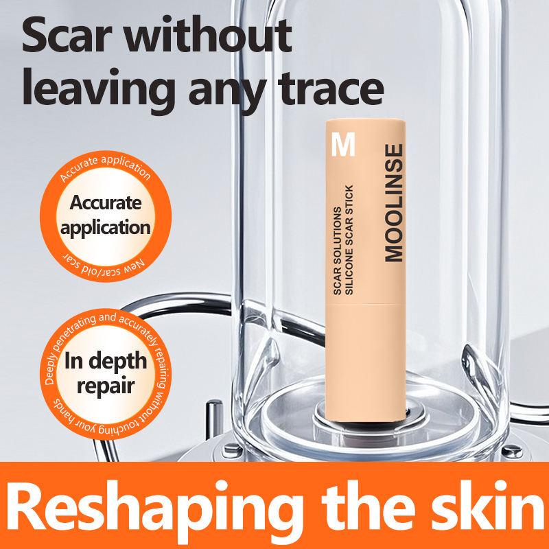 MOOLINSE Silicone Scar Stick – For Acne, Scar & Uneven Skin Tone, Hypoallergenic