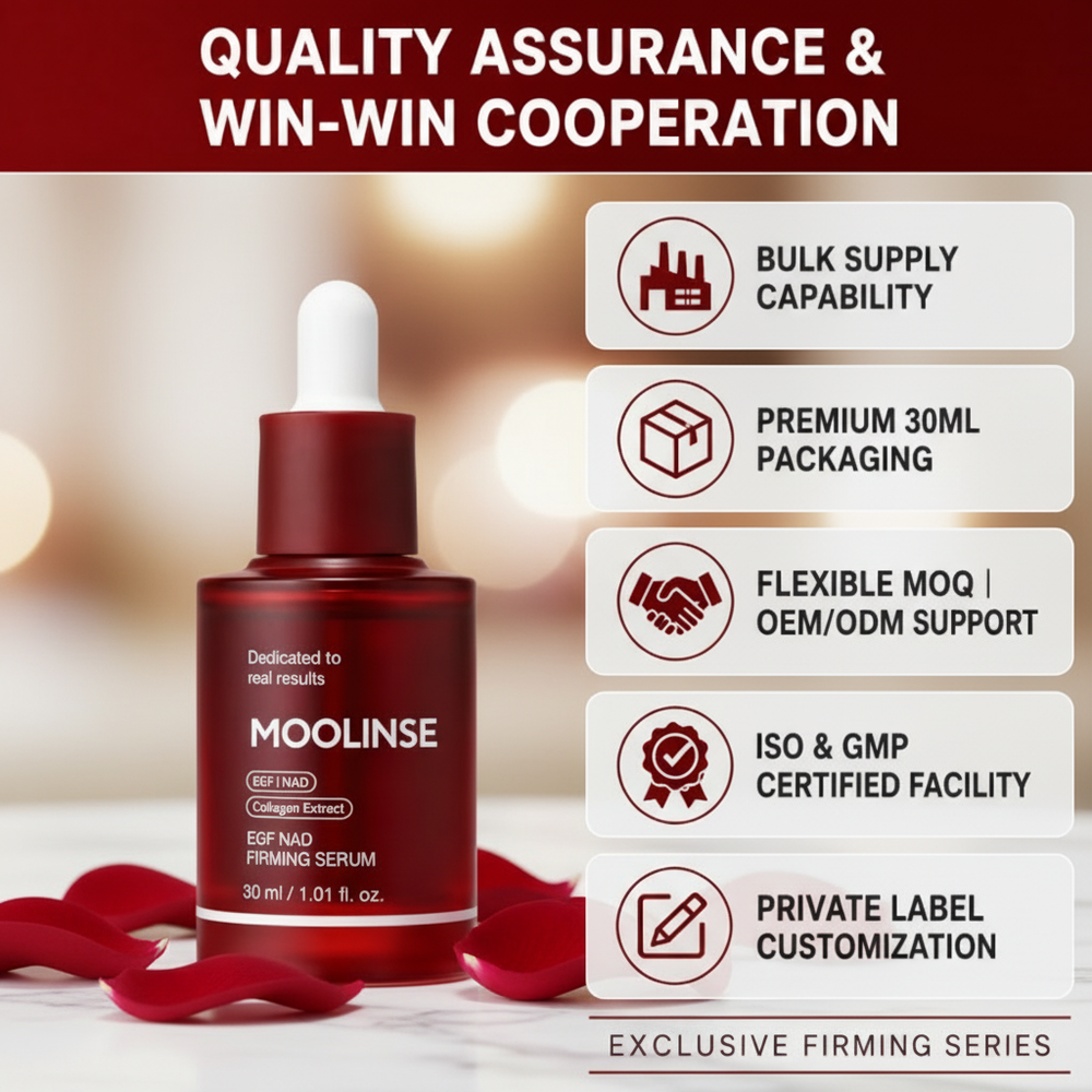 MOOLINSE EGF Peptide Firming Serum – Anti-Aging Collagen Serum for Face & Neck